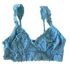 Aerie Blue Lace Bralette S